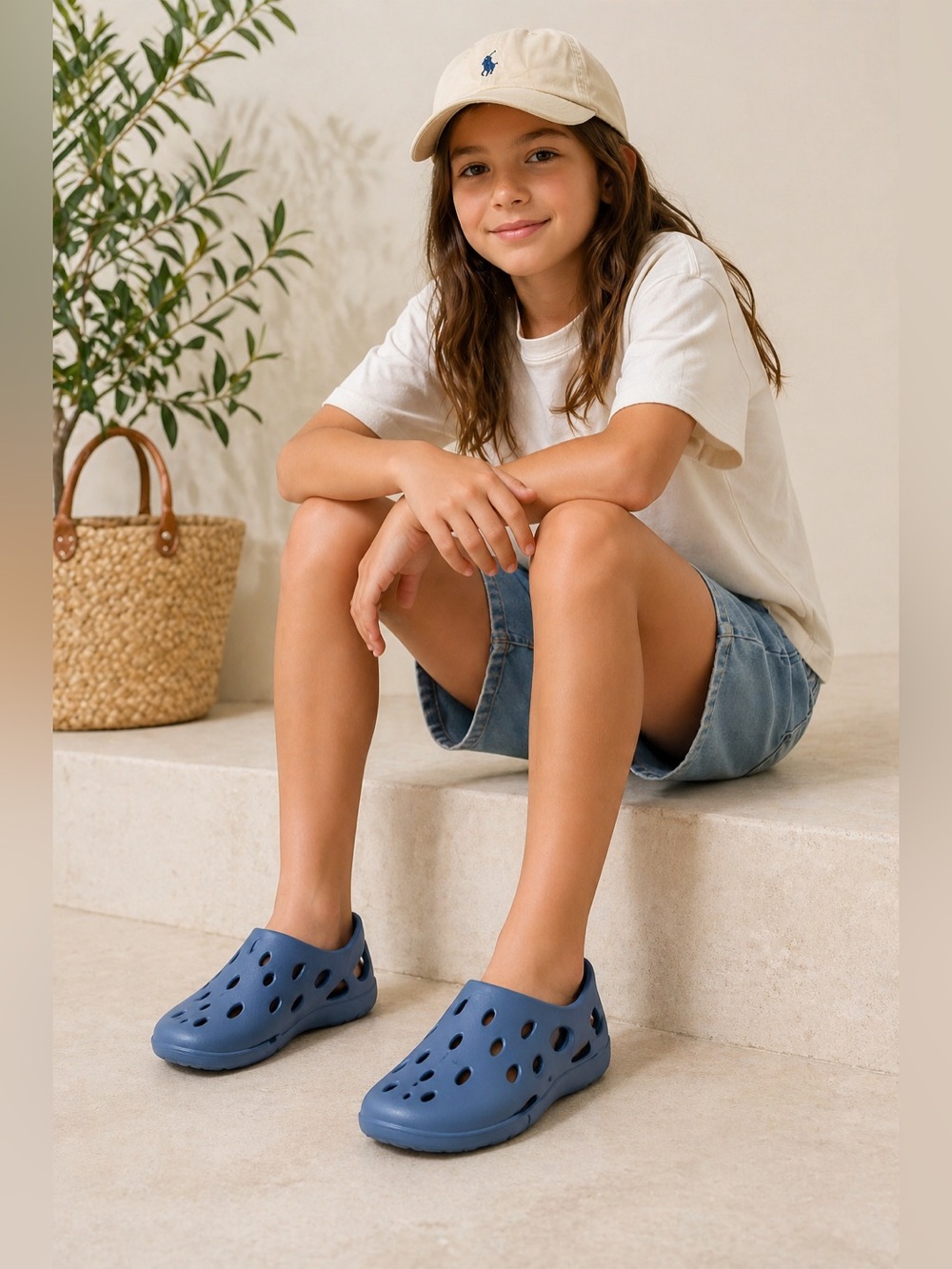 Zara Kids Blue Rubber Water Clogs EU 36 | US Youth 4 | Women’s 5.5–6 Slip On